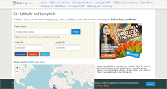 Desktop Screenshot of latlong.net